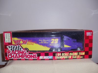 Copyright2004 Scale Auto Racing on Nascar Wcw 1 64 Scale Racing Team Transporter   Collectibles For Sale